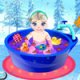 Baby Elsa Bath Time