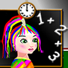 Rainbow Girl at Math Class
